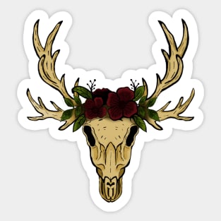 Deer Skull Sticker